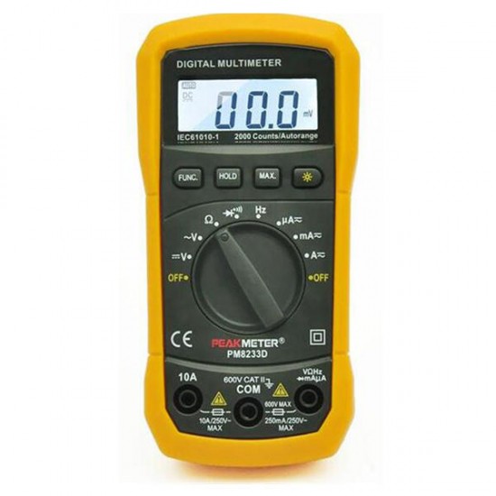 MS8233D 2000 Count Auto Range Mini Digital Multimeter AC DC Voltage Current Resistance Frequency Tester MS8233D 2000 Count Auto Range Mini Digital Multimeter AC DC Voltage Current Resistance Frequency Tester