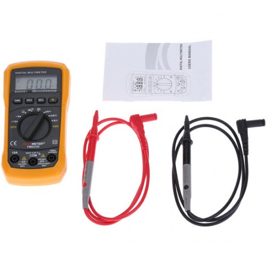 MS8233D 2000 Count Auto Range Mini Digital Multimeter AC DC Voltage Current Resistance Frequency Tester