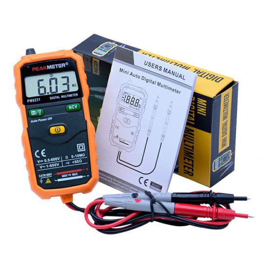 PM8231 NCV Multimeter Intelligent Digital Multimeter Portable Universal Strap Lighting