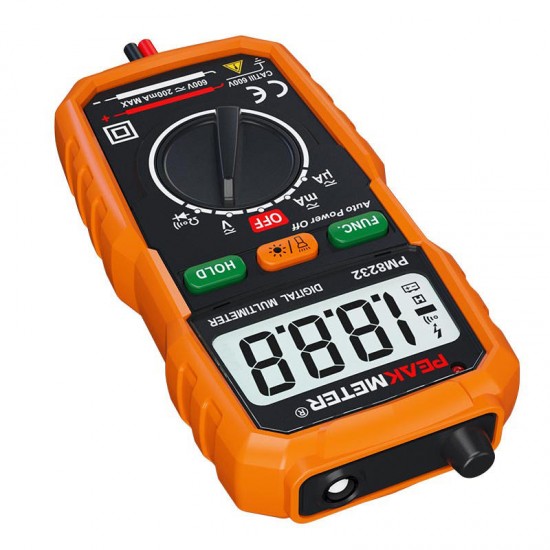 PM8232 Portable Auto Range Digital Multimeter DMM Auto Power Off Tester Spot Lightt