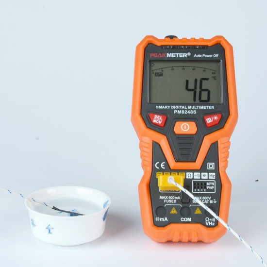 PM8248S Auto Range Digital NCV Multimeter Voltmeter Ammeter Frequency Resistance Capacitance Temperature Tester PM8248S Auto Range Digital NCV Multimeter Voltmeter Ammeter Frequency Resistance Capacitance Temperature Tester