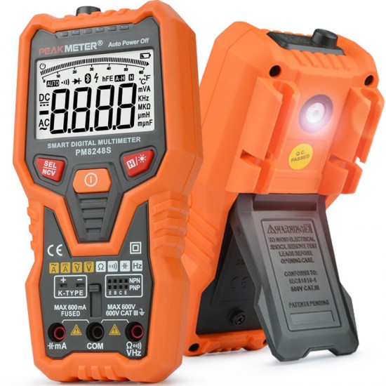 PM8248S Auto Range Digital NCV Multimeter Voltmeter Ammeter Frequency Resistance Capacitance Temperature Tester PM8248S Auto Range Digital NCV Multimeter Voltmeter Ammeter Frequency Resistance Capacitance Temperature Tester