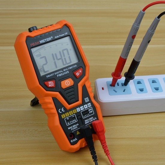 PM8248S Auto Range Digital NCV Multimeter Voltmeter Ammeter Frequency Resistance Capacitance Temperature Tester PM8248S Auto Range Digital NCV Multimeter Voltmeter Ammeter Frequency Resistance Capacitance Temperature Tester