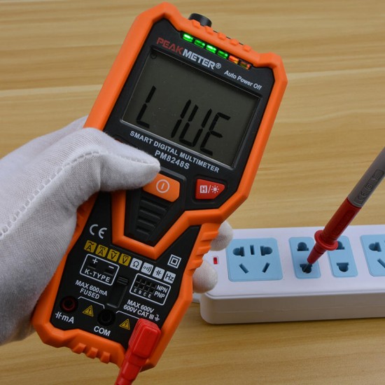 PM8248S Auto Range Digital NCV Multimeter Voltmeter Ammeter Frequency Resistance Capacitance Temperature Tester PM8248S Auto Range Digital NCV Multimeter Voltmeter Ammeter Frequency Resistance Capacitance Temperature Tester