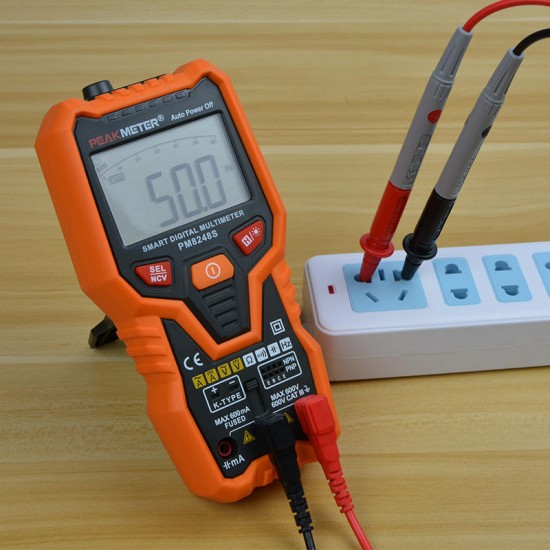 PM8248S Auto Range Digital NCV Multimeter Voltmeter Ammeter Frequency Resistance Capacitance Temperature Tester PM8248S Auto Range Digital NCV Multimeter Voltmeter Ammeter Frequency Resistance Capacitance Temperature Tester