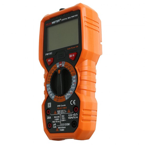 PM18C True RMS Digital Multimeter AC/DC LCD Display Multimeter