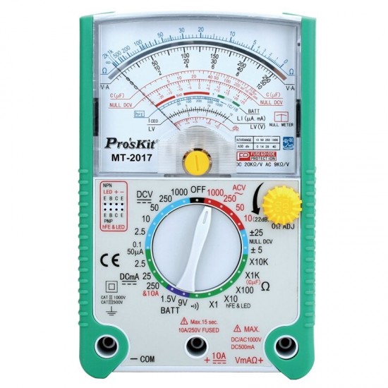 MT-2017 AC/DC LCD Protective Function Analog Multimeter