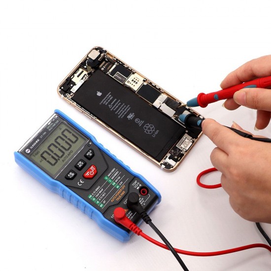 DT-19N Mini Smart Multimeter Range Mobile Phone Repair Digital Multimeter AC DC Resistance Tester