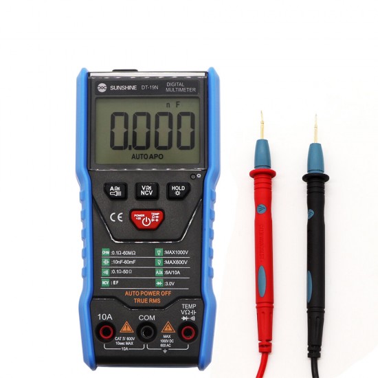 DT-19N Mini Smart Multimeter Range Mobile Phone Repair Digital Multimeter AC DC Resistance Tester