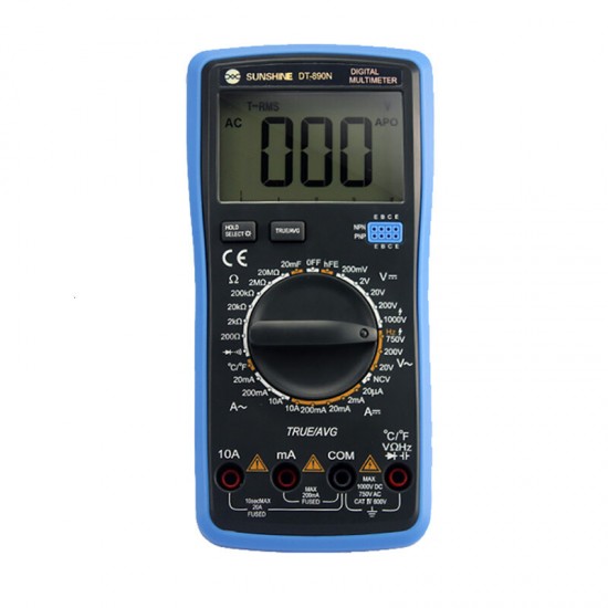 DT-890N Digital Multimeter High Precision Automatic Range Multimeter Precision and Stable Tester DT-890N Digital Multimeter High Precision Automatic Range Multimeter Precision and Stable Tester