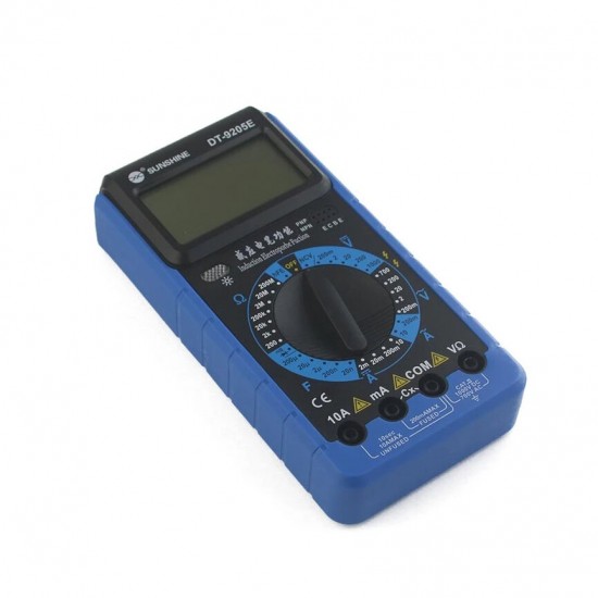 Digital Multimeter LCD Display Auto Power Off Ranging AC/DC Voltage Current Induction Elextroprobe Data Retention