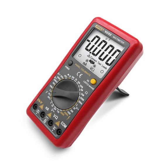 SZBJ VC92 Digital Large Screen Multimeter To Measure Interphase Voltage 2000V AC and DC Voltage To Measure 2KV High Voltage