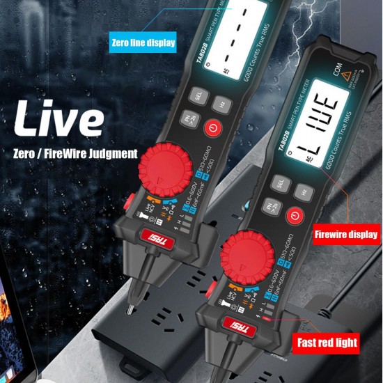 TA802 True RMS 6000 Counts Digital Display Portable Pocket Pen Multimeter High Precision Smart Multimeter TA802 True RMS 6000 Counts Digital Display Portable Pocket Pen Multimeter High Precision Smart Multimeter