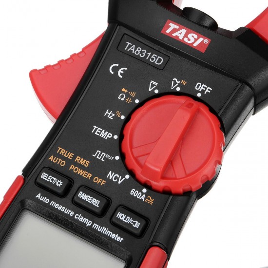 TA8315D Clamp Meter Multimeter High Precision Digital Ammeter Table AC and DC Universal Automatic Multifunction