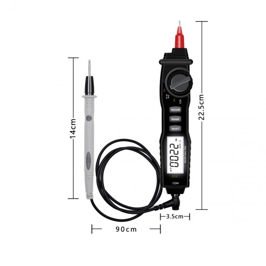 True RMS 6000 Counts Digital Display Portable Pocket Pen Multimeter Multifunctional Digital Display Voltage and Current Meter