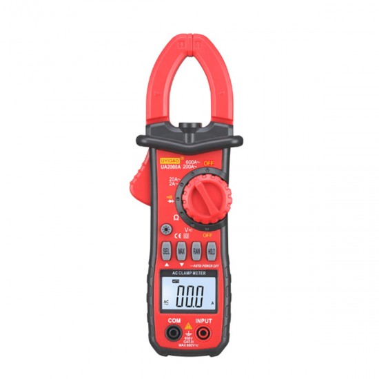 UA2008A Handheld Dual Open Digital Clamp Multimeter AC/DC Voltage Test Probes