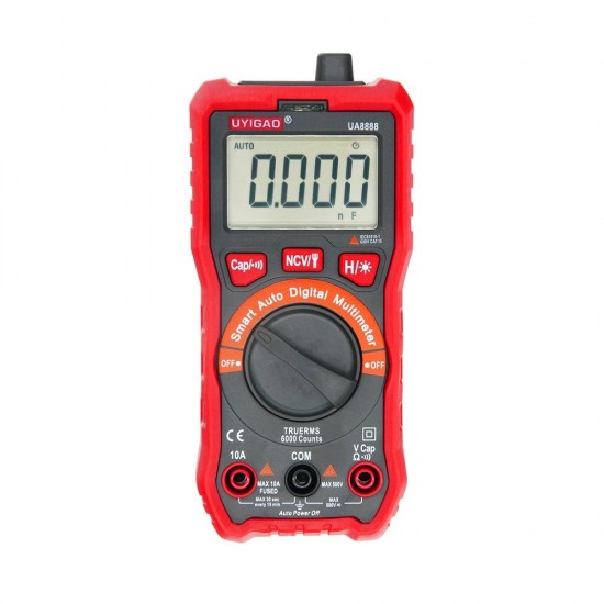 UA8888 Red Backlight Display Automatic Digital Multimeter DC/AC Voltage Current Meter Multimetro Digital