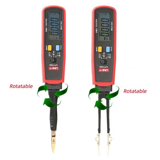 SMD Multimeter UT116A UT116C Auto Range Resistance Capacitance Diode(RCD) LED Zener DCV Continuity Battery Tester Meter