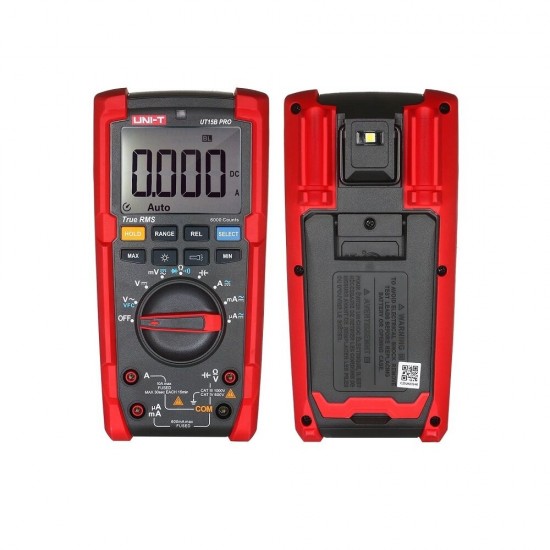 True RMS Digital Multimeter Auto-Ranging Multitester High Accuracy Universal Meter 6000 Counts Backlit LCD VOM with Flashlight VFC Mode