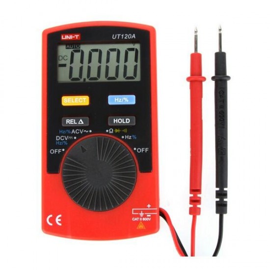 UT120A Super Slim Meter Pocket Handheld Digital Multimeter DC/AC Voltage Resistance Frequency Tester