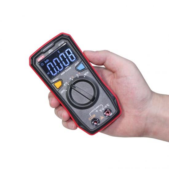 UT123 3999 Counts Residential Multimeter HD ENTB Color Screen AC/DC Current and Voltage Test Resistance+Continuty+NVC+C/F Test Full Featured Protection Intelligent Battery Detection Function