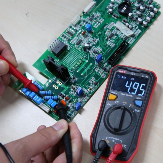 UT123 3999 Counts Residential Multimeter HD ENTB Color Screen AC/DC Current and Voltage Test Resistance+Continuty+NVC+C/F Test Full Featured Protection Intelligent Battery Detection Function