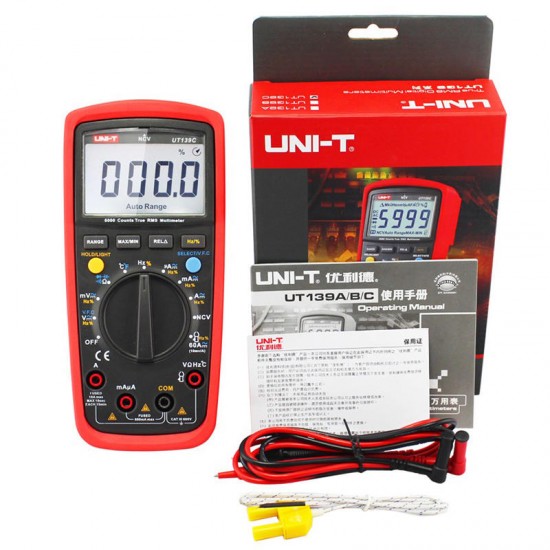 UT139C Electrical Digital LCD True Rms Multi Meters Handheld Multimetro Tester Ammeter