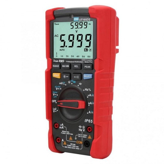 UT195DS IP65 Waterproof Portable Industrial True RMS Digital Multimeter AC DC Meter Voltmeter