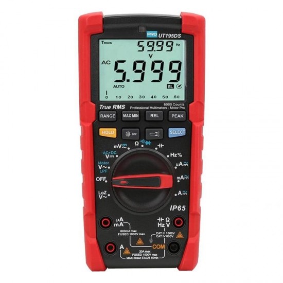 UT195DS IP65 Waterproof Portable Industrial True RMS Digital Multimeter AC DC Meter Voltmeter UT195DS IP65 Waterproof Portable Industrial True RMS Digital Multimeter AC DC Meter Voltmeter