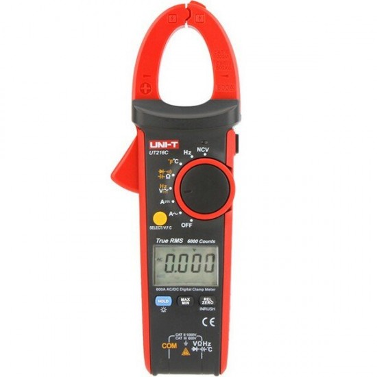 UT216C 600A True RMS Digital Clamp Meter Multimeter Auto Range with Frequency Capacitance Temperature NCV Test Megohmmeter UT216C 600A True RMS Digital Clamp Meter Multimeter Auto Range with Frequency Capacitance Temperature NCV Test Megohmmeter