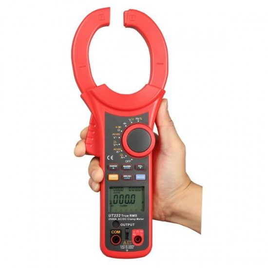 UT222 Digital Clamp Meter Multimeter with AC/DC Current Voltage Resistance Capacitance Frequency Test