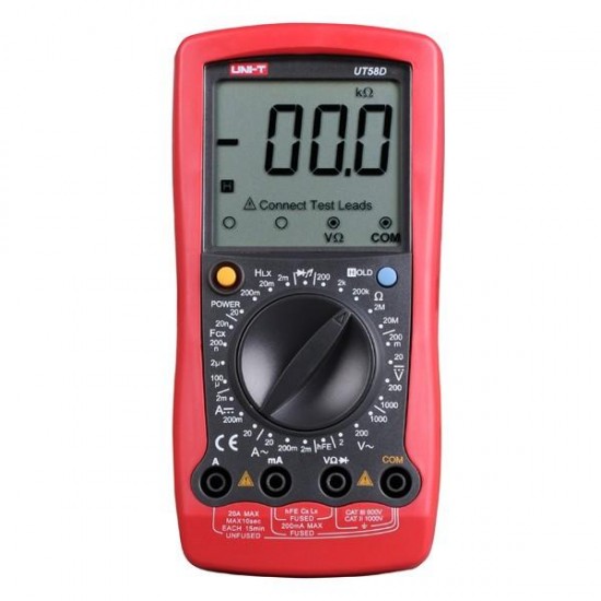 UT58D LCD Digital Volt Amp Ohm Capacitance Inductance Multimeter