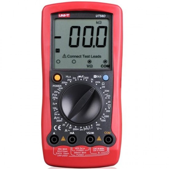 UT58D LCD Digital Volt Amp Ohm Capacitance Inductance Multimeter