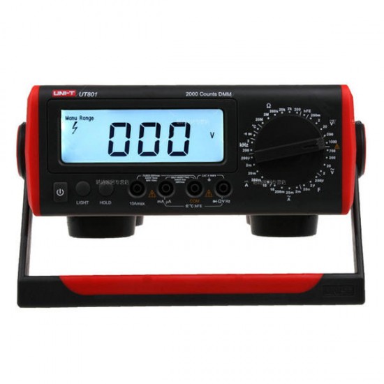 UT801 LCD Display Desktop Digital Multimeter with AC/DC Current Voltage Tester