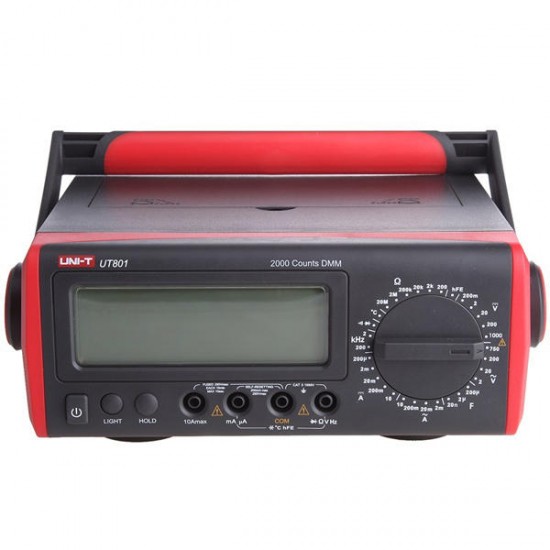 UT801 LCD Display Desktop Digital Multimeter with AC/DC Current Voltage Tester UT801 LCD Display Desktop Digital Multimeter with AC/DC Current Voltage Tester