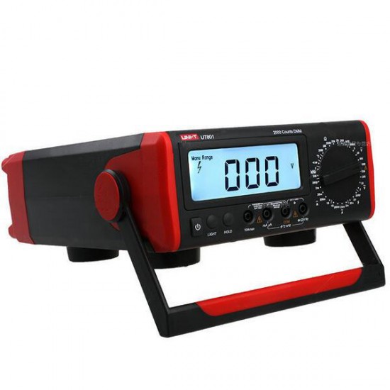 UT801 LCD Display Desktop Digital Multimeter with AC/DC Current Voltage Tester