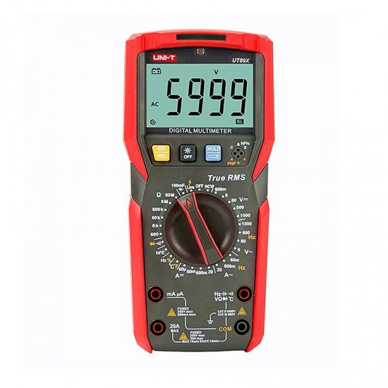 UT89X/UT89XD 6000 Count Digital Multimeter True RMS Automatic Backlight Multimeter NCV/Condensator/Triode/Temperatuur Tester UT89X/UT89XD 6000 Count Digital Multimeter True RMS Automatic Backlight Multimeter NCV/Condensator/Triode/Temperatuur Tester