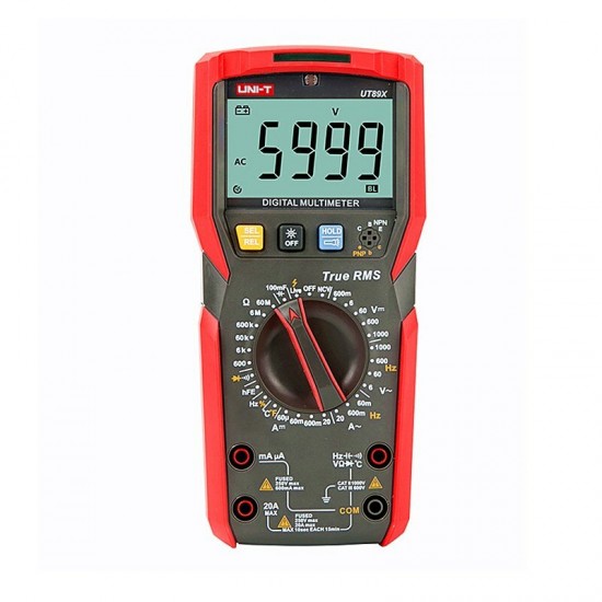 UT89X/UT89XD 6000 Count Digital Multimeter True RMS Automatic Backlight Multimeter NCV/Condensator/Triode/Temperatuur Tester