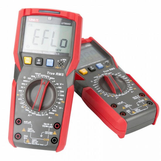 UT89X/UT89XD 6000 Count Digital Multimeter True RMS Automatic Backlight Multimeter NCV/Condensator/Triode/Temperatuur Tester