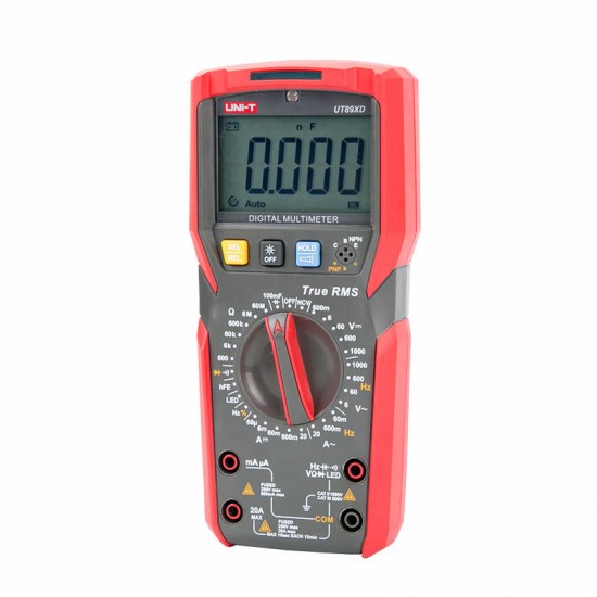 UT89X/UT89XD 6000 Count Digital Multimeter True RMS Automatic Backlight Multimeter NCV/Condensator/Triode/Temperatuur Tester UT89X/UT89XD 6000 Count Digital Multimeter True RMS Automatic Backlight Multimeter NCV/Condensator/Triode/Temperatuur Tester