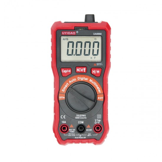 UA888 Digital Auto Meters Multimeter Handheld Tester AC/DC/Resistanc/NCV