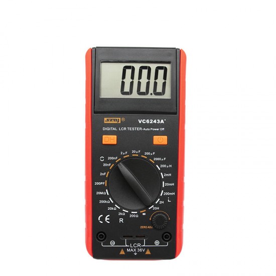 VC6243A Digital LCD Meter Inductance Capacitance Resistance Tester Multimeter Crocodile Clip Measuring Tool with Bag BM4070 VC6243A Digital LCD Meter Inductance Capacitance Resistance Tester Multimeter Crocodile Clip Measuring Tool with Bag BM4070