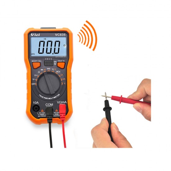 VC835 3 1/2 Auto Range LCD Display True RMS Digital Multimeter Non-contact Voltage NCV Detect with Data Hold