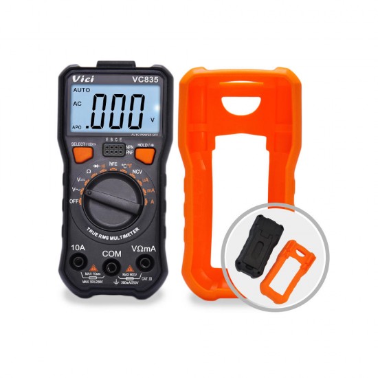 VC835 3 1/2 Auto Range LCD Display True RMS Digital Multimeter Non-contact Voltage NCV Detect with Data Hold