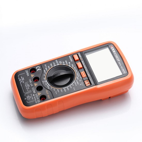 VC9803 High-Precision Digital Multimeter Backlight Display LCD Screen AC/DC Voltage Current Resistance Capacitance Diode Triode Tester VC9803 High-Precision Digital Multimeter Backlight Display LCD Screen AC/DC Voltage Current Resistance Capacitance Diode Triode Tester