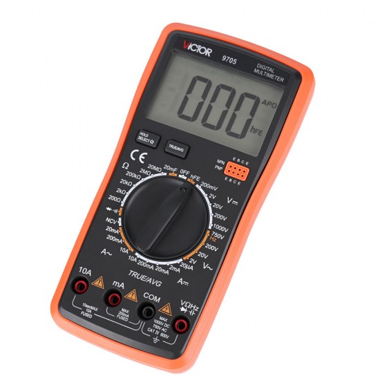 VC9705 LCD Digital Multimeter Current Voltage Resistance Tester Meter Auto Power Off