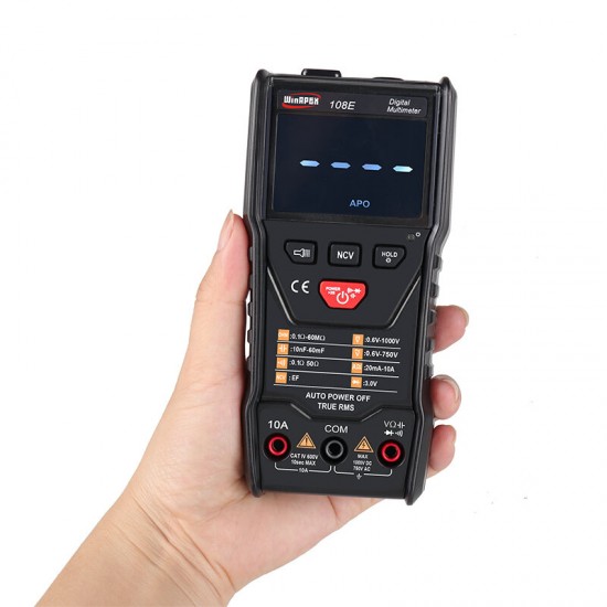 108E 6000 Counts Automatic Scanning Ture RMS Digital Multimeter Automatic Identification Test AC/DC Voltage Current Resistance Continous Measurement