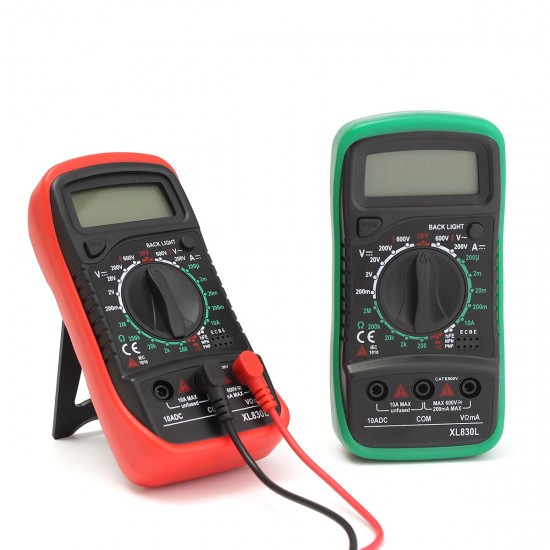 XL830L LCD Digital Multi Meters Volt Meterr AC/DC Ohm Meter Ammeter Capacitance OHM Tester