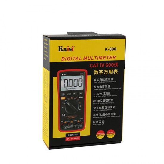 K-890 Professional LCD Digital Multimeter Electrical Handheld Digital Multimeter Tester Multimetro Ammeter Multitester K-890 Professional LCD Digital Multimeter Electrical Handheld Digital Multimeter Tester Multimetro Ammeter Multitester