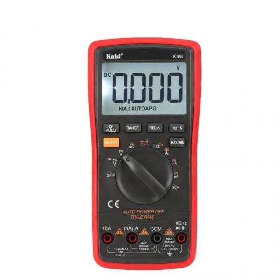 K-890 Professional LCD Digital Multimeter Electrical Handheld Digital Multimeter Tester Multimetro Ammeter Multitester